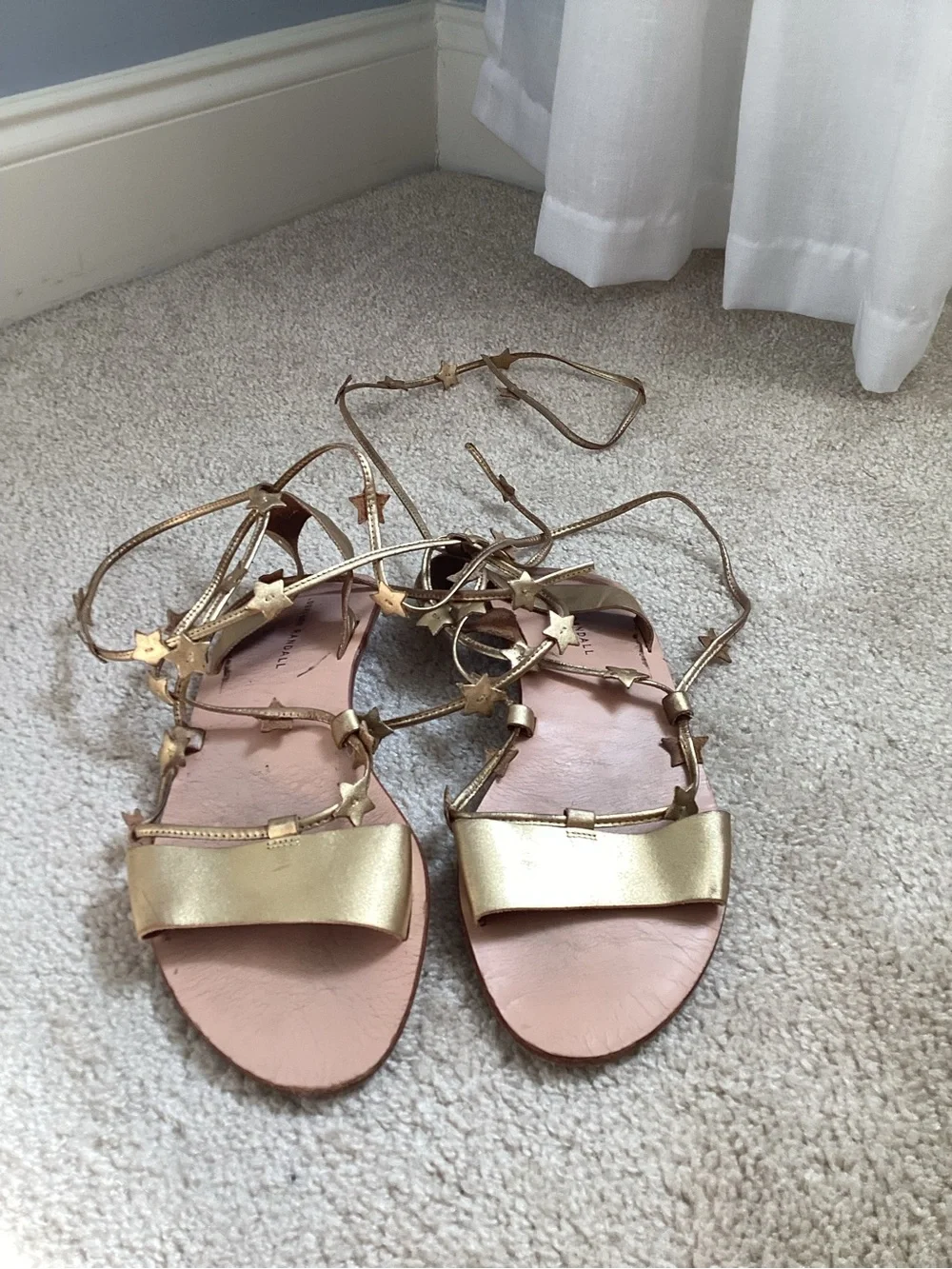 Loeffler Randall Starla Gold Wrap Sandals